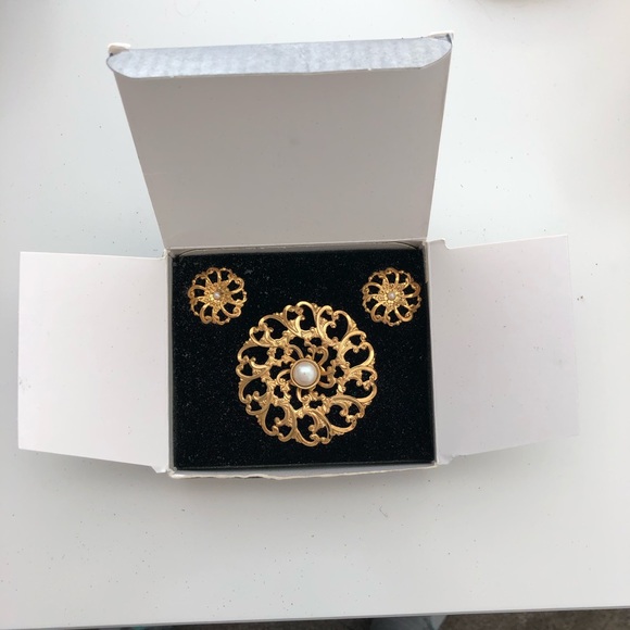 Avon Jewelry - Vintage Avon Earrings and Brooch